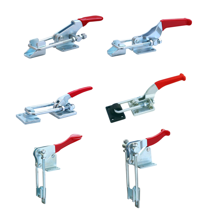 Latch type toggle clamps