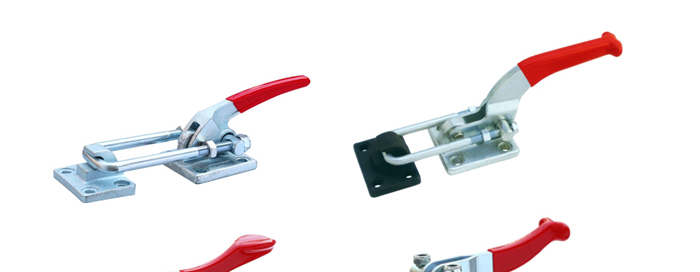 Latch type toggle clamps